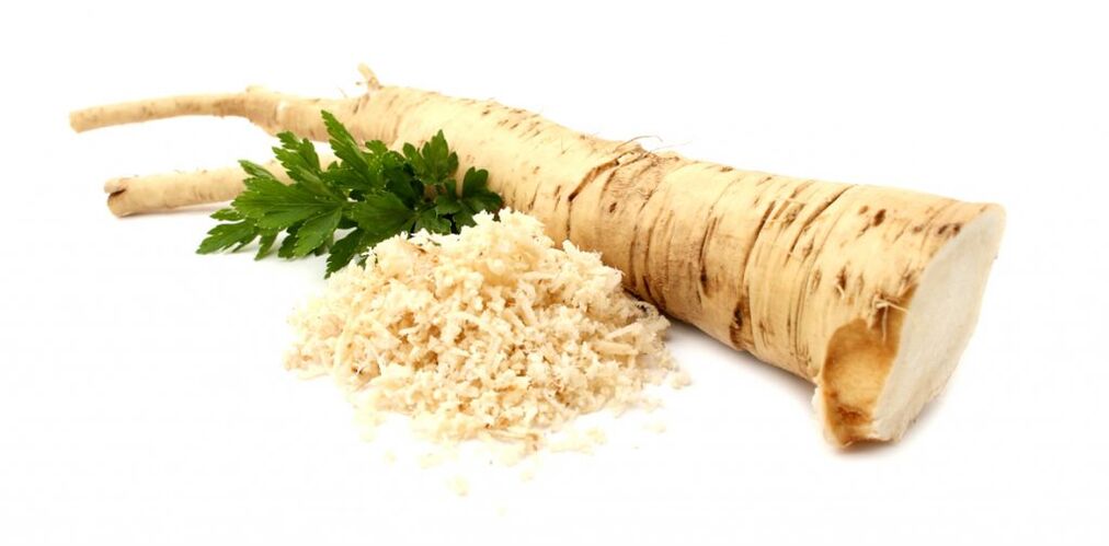 Rubbing horseradish and elderberry for cervical osteochondrosis