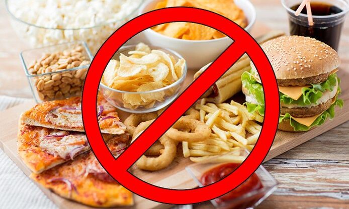 banned foods for hip arthrosis